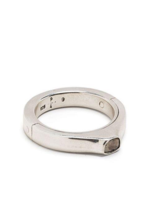 Sistema Terrestrial Surfaced diamond ring by PARTS OF FOUR