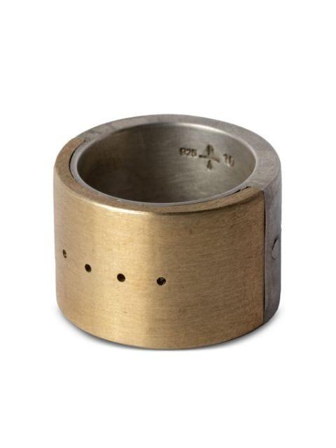 Sistema perforated-detail ring by PARTS OF FOUR