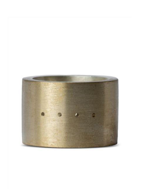 Sistema perforated-detail ring by PARTS OF FOUR