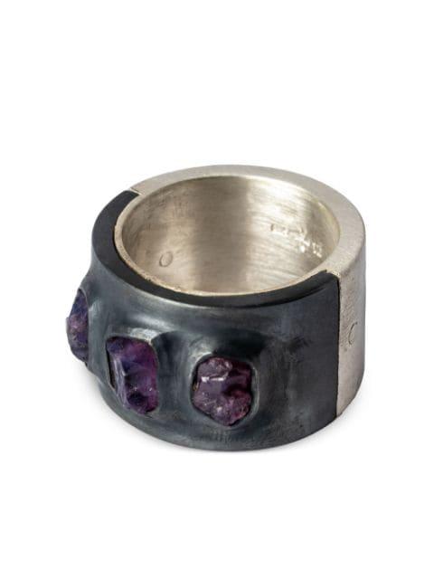 Sistema sapphire sterling-silver ring by PARTS OF FOUR