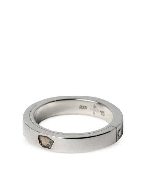 Sistema sterling-silver diamond ring by PARTS OF FOUR