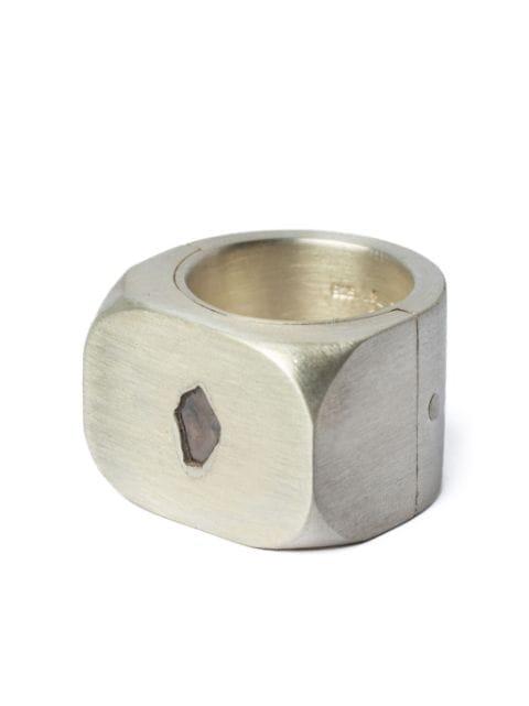Sistema sterling-silver diamond ring by PARTS OF FOUR