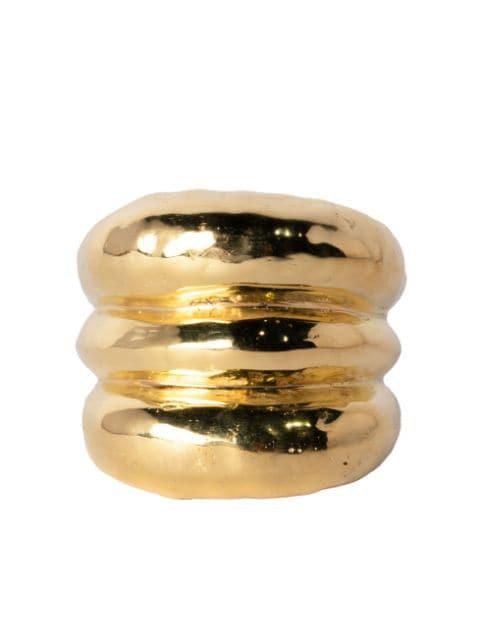 Stack grooved sterling-silver ring by PARTS OF FOUR