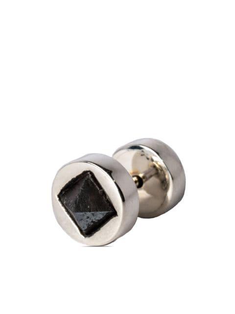 crystal-pyramid stud earring by PARTS OF FOUR