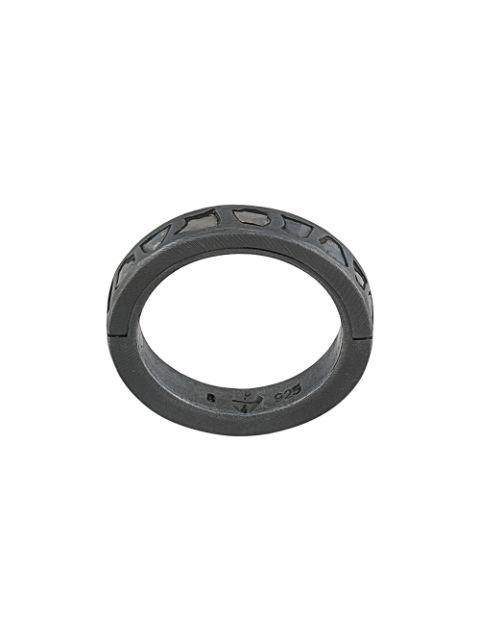 diamond detail band ring by PARTS OF FOUR