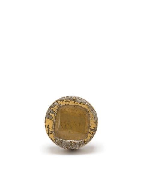 diamond-encrusted single earring by PARTS OF FOUR