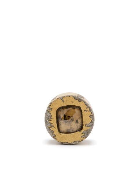 diamond-encrusted single earring by PARTS OF FOUR
