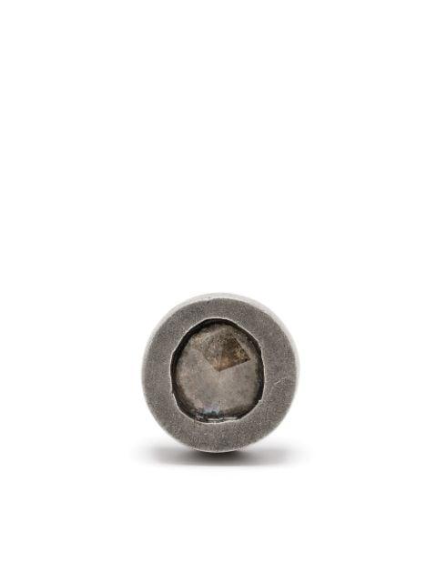 diamond-encrusted single earring by PARTS OF FOUR