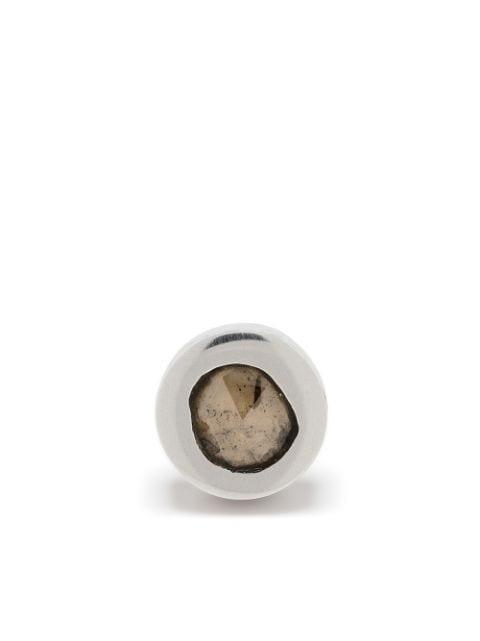 diamond-encrusted single earring by PARTS OF FOUR