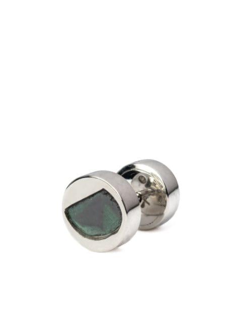 diamond polished-finish stud earring by PARTS OF FOUR