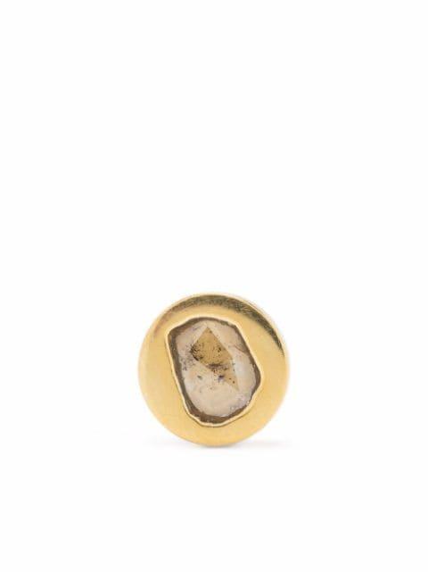 diamond slab stud earring by PARTS OF FOUR