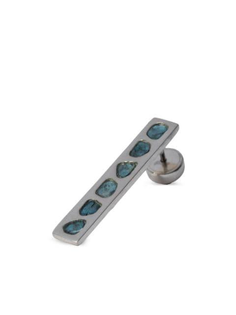 embellished plate earring by PARTS OF FOUR