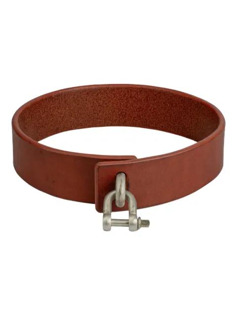leather charm choker by PARTS OF FOUR