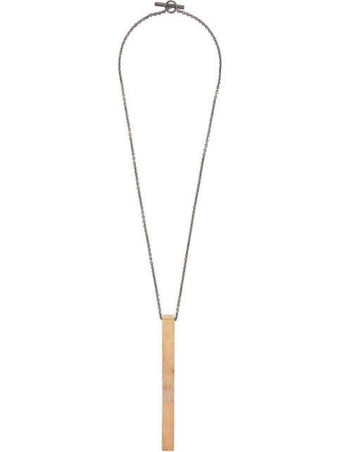 plaque pendant necklace by PARTS OF FOUR