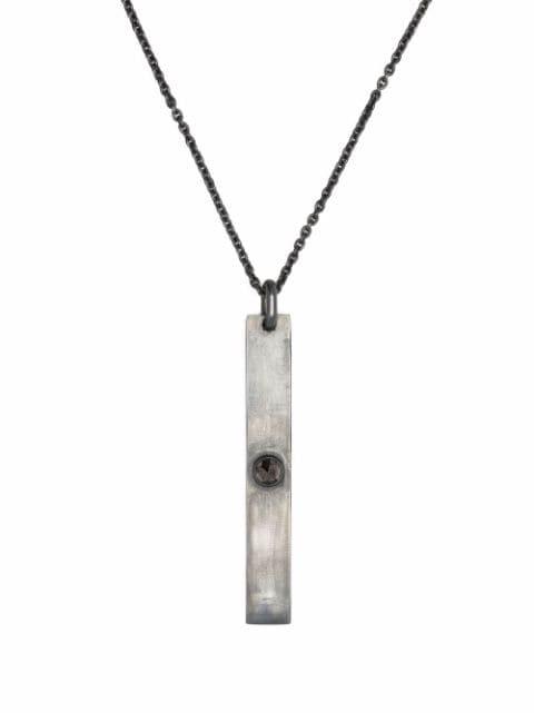 plate-charm necklace by PARTS OF FOUR