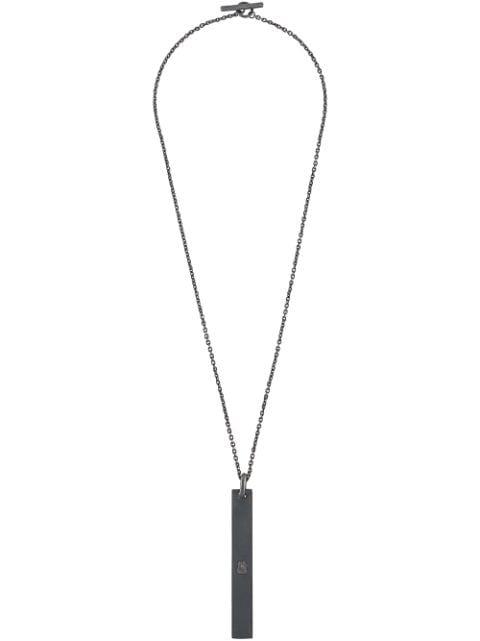 plate pendant necklace by PARTS OF FOUR