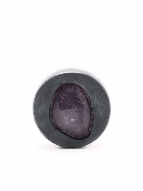 ruby stud earring by PARTS OF FOUR