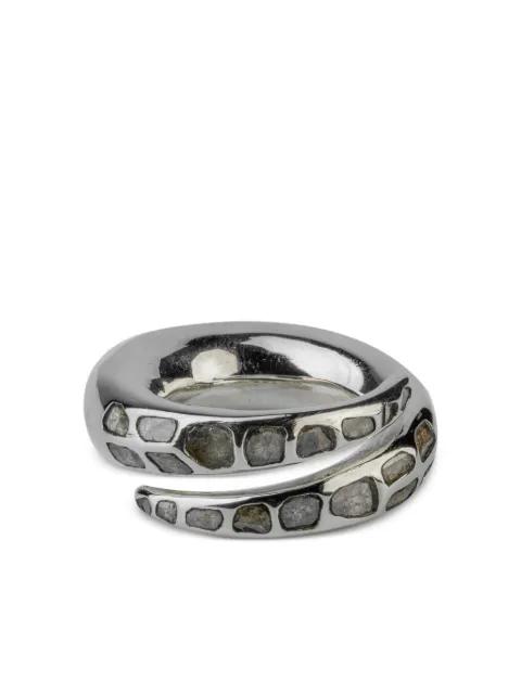 split arc pavé ring by PARTS OF FOUR