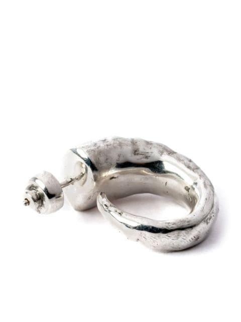 sterling silver Horn hoop earring by PARTS OF FOUR