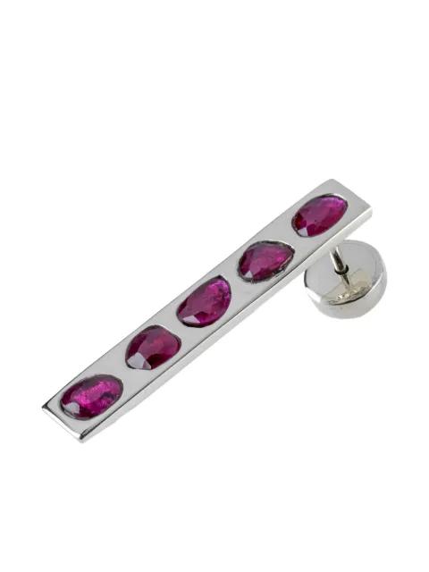 sterling silver Plate earring by PARTS OF FOUR
