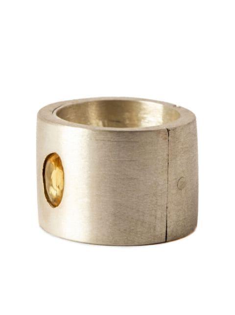 sterling silver Sistema sapphire ring by PARTS OF FOUR