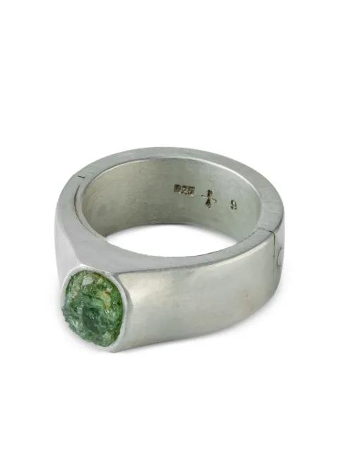 terrestrial surfaced peridot ring by PARTS OF FOUR
