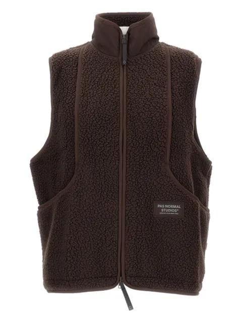 fleece zip-up vest by PAS NORMAL STUDIOS