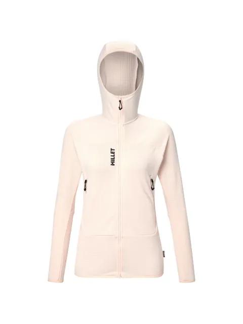 Fusion Grid waffle-knit zip-up hoodie by PASCAL MILLET