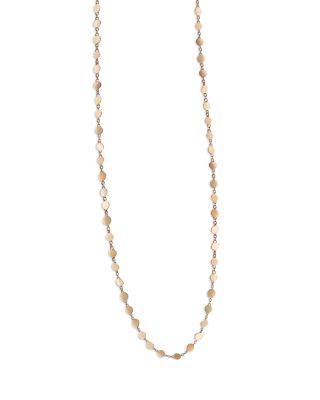 18K Rose Gold Luce Polished Disc Chain Link Necklace by PASQUALE BRUNI