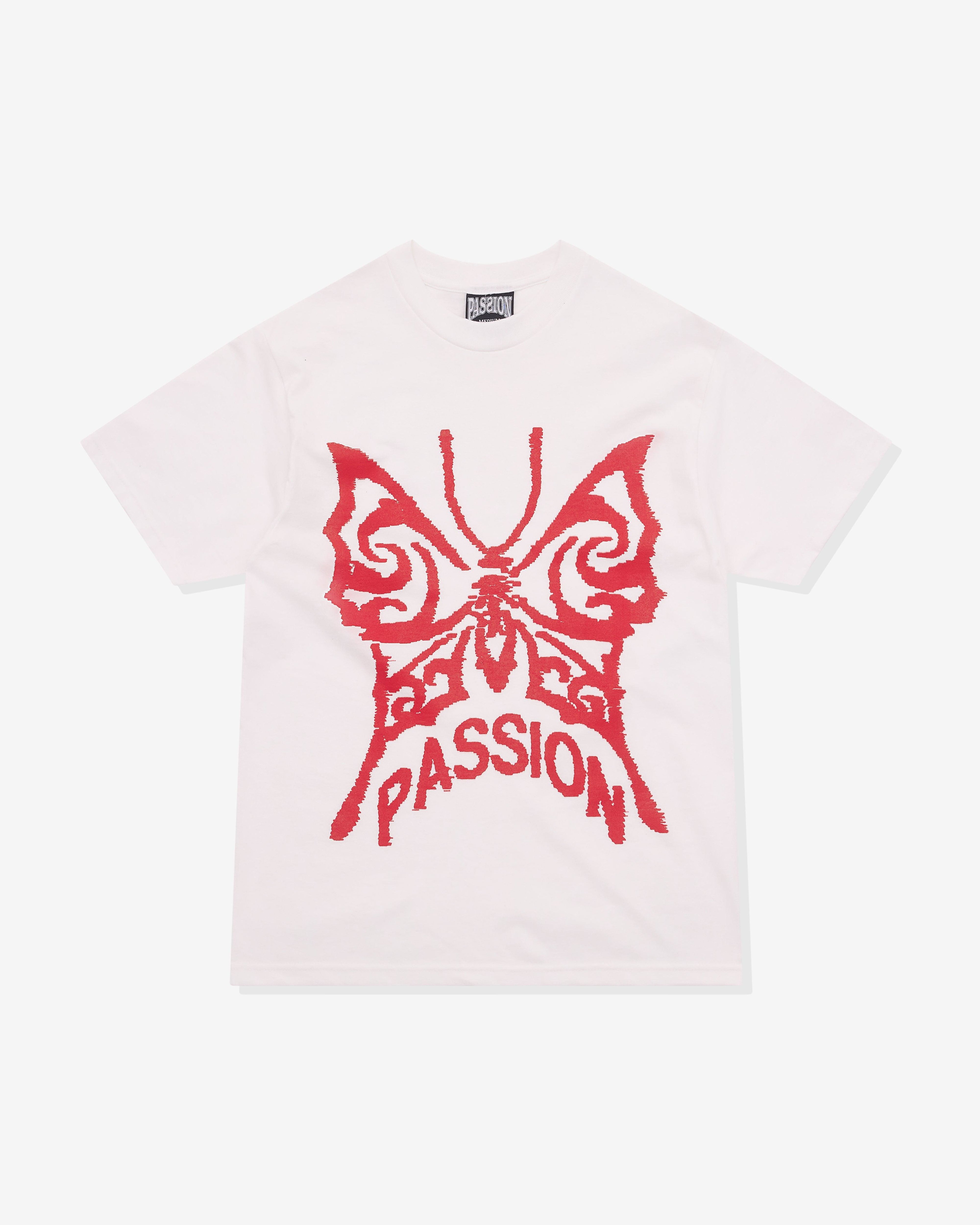 Passion - Men's Butterfly T-Shirt - (White) by PASSION