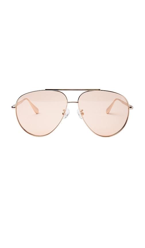 Past Midnight The Flare Sunglasses in Metallic Gold by PAST MIDNIGHT