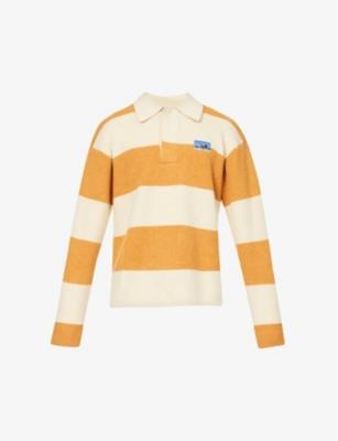 50th Anniversary striped relaxed-fit recycled-wool blend rugby shirt by PATAGONIA