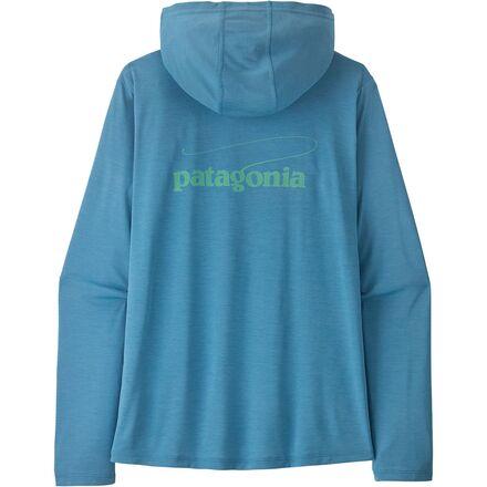 Capilene Cool Casting Logo Daily Hoodie by PATAGONIA