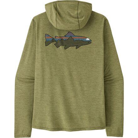 Capilene Cool Fitz Roy Trout Sun Hoodie by PATAGONIA
