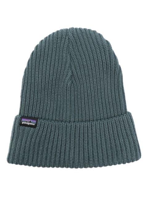 Fishermans logo-tag ribbed-knit beanie by PATAGONIA