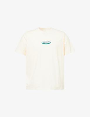Oval-Logo Crewneck Cotton T-shirt by PATAGONIA