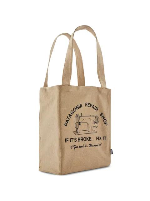 Recycled Market logo-print tote bag by PATAGONIA