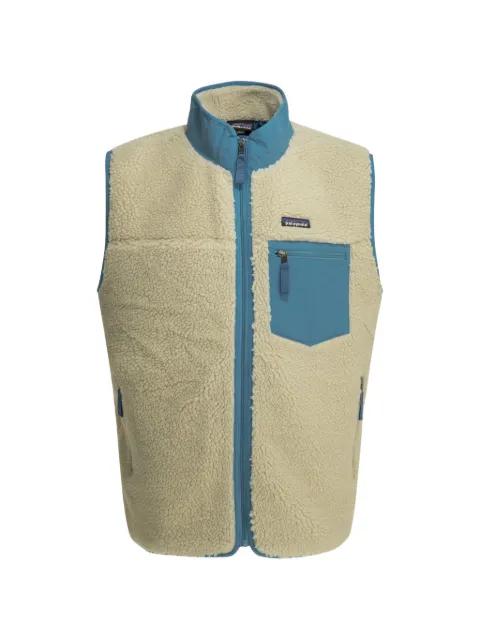 fleece-texture panelled gilet by PATAGONIA