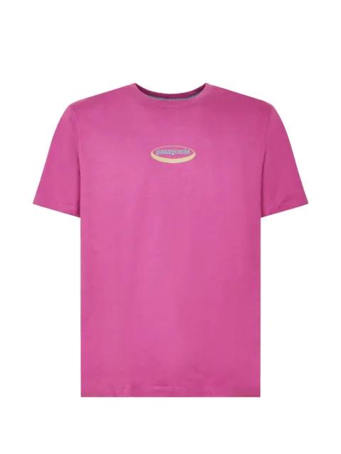 logo-print cotton T-shirt by PATAGONIA