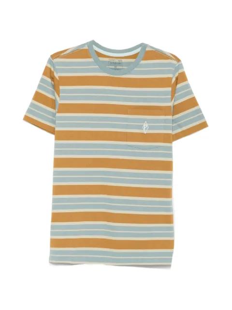 striped-pattern chest-pocket T-shirt by PATAGONIA