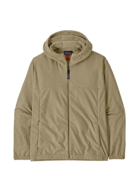 zip-up waffle-knit hoodie by PATAGONIA