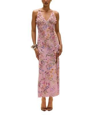Embellished Mesh Maxi Dress by PATBO