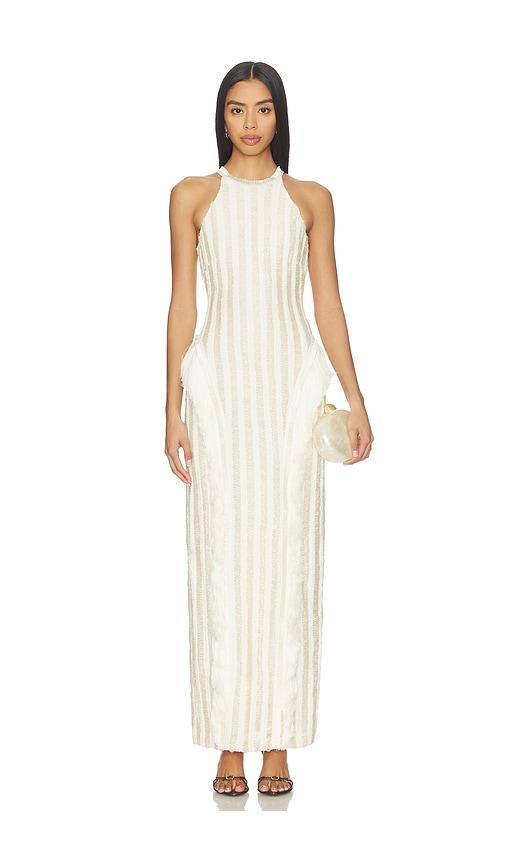 PatBO Celeste Knit Gown in Beige by PATBO