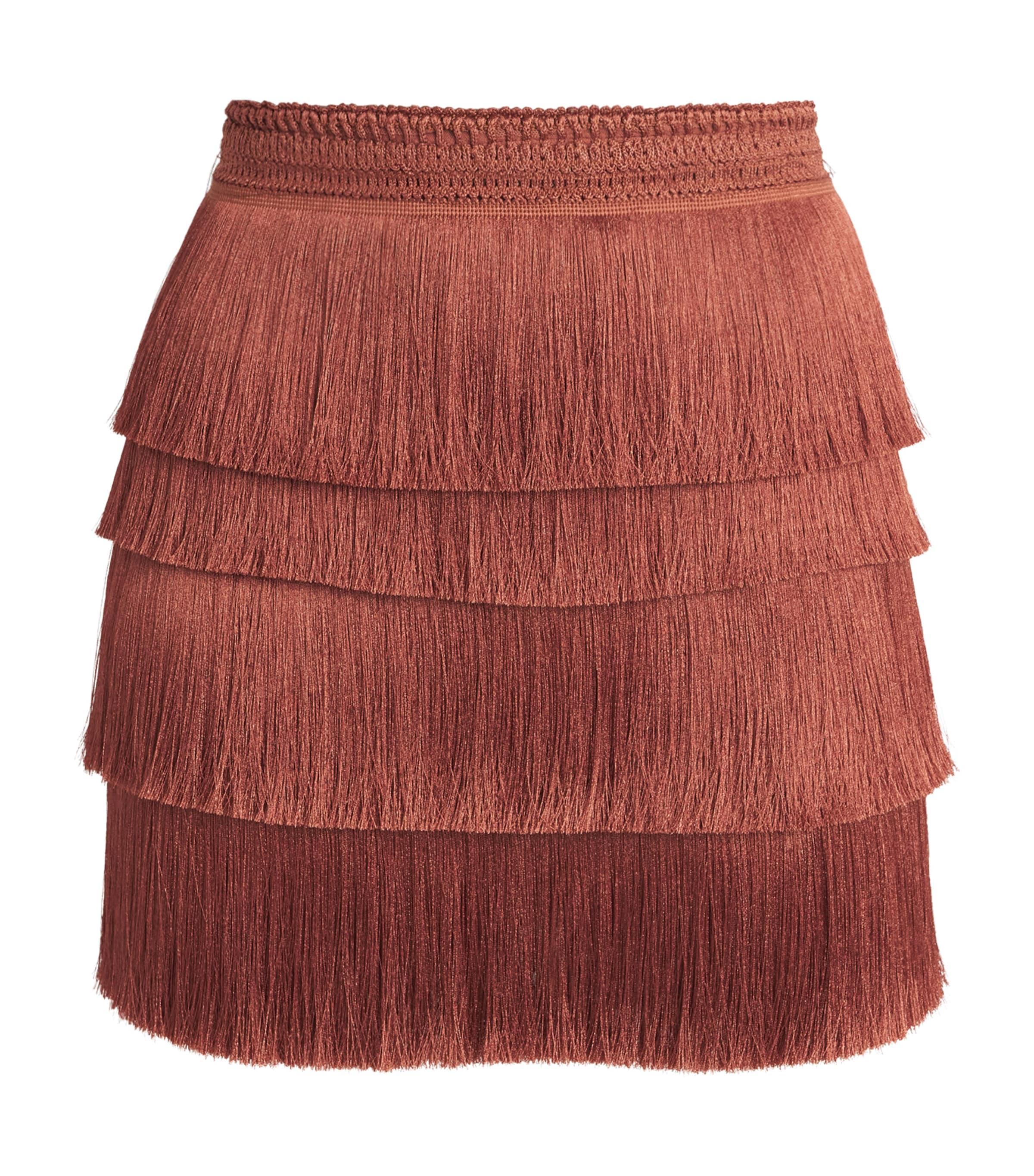PatBO Fringe Mini Skirt by PATBO