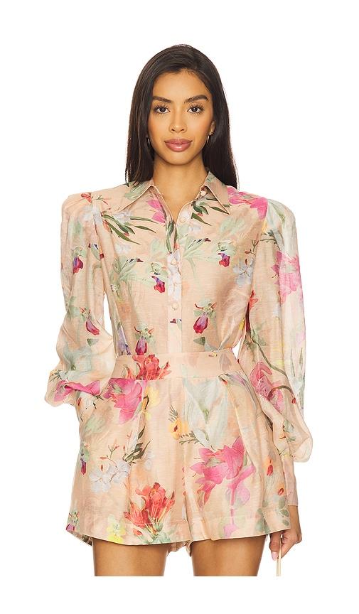 PatBO Lily Flower Shirt in Peach by PATBO