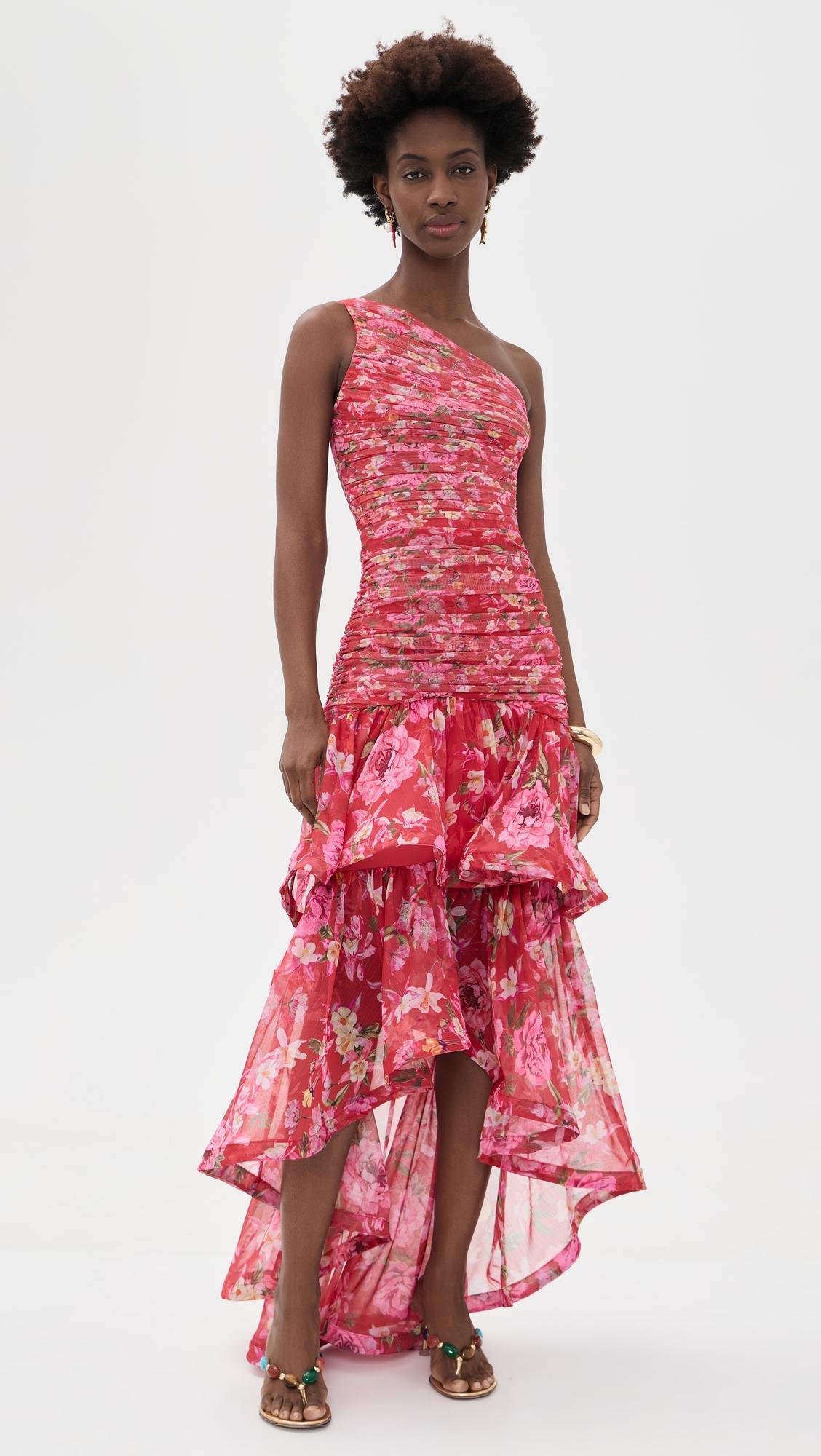 Peony Asymmetrical Maxi Dress by PATBO