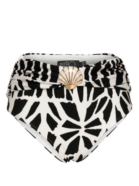 Seashell high-waist bikini bottom by PATBO
