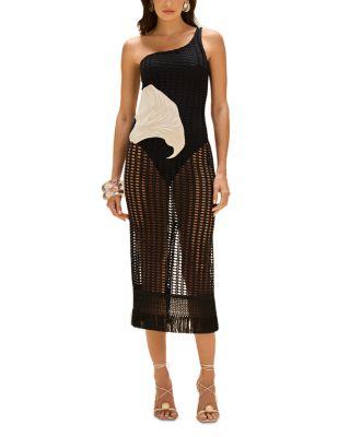 Selene Mesh Beach Cover Up Midi Dress by PATBO