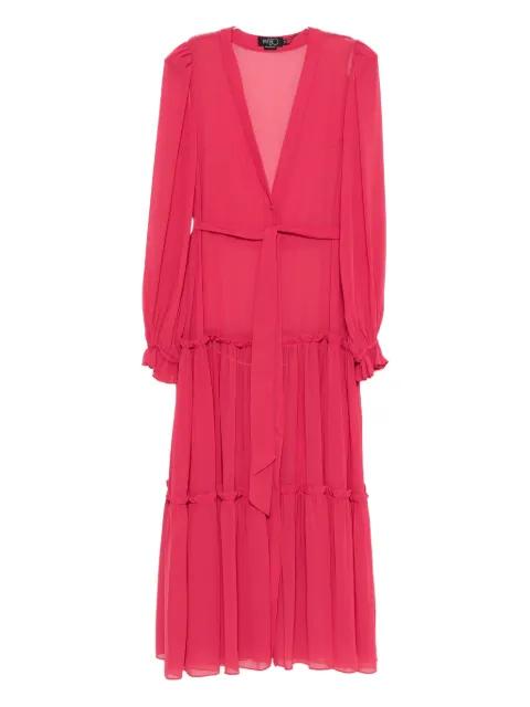belted ruffled robe by PATBO
