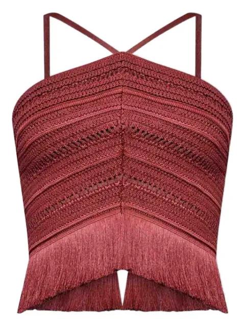 x Camila Coelho Amber fringed top by PATBO